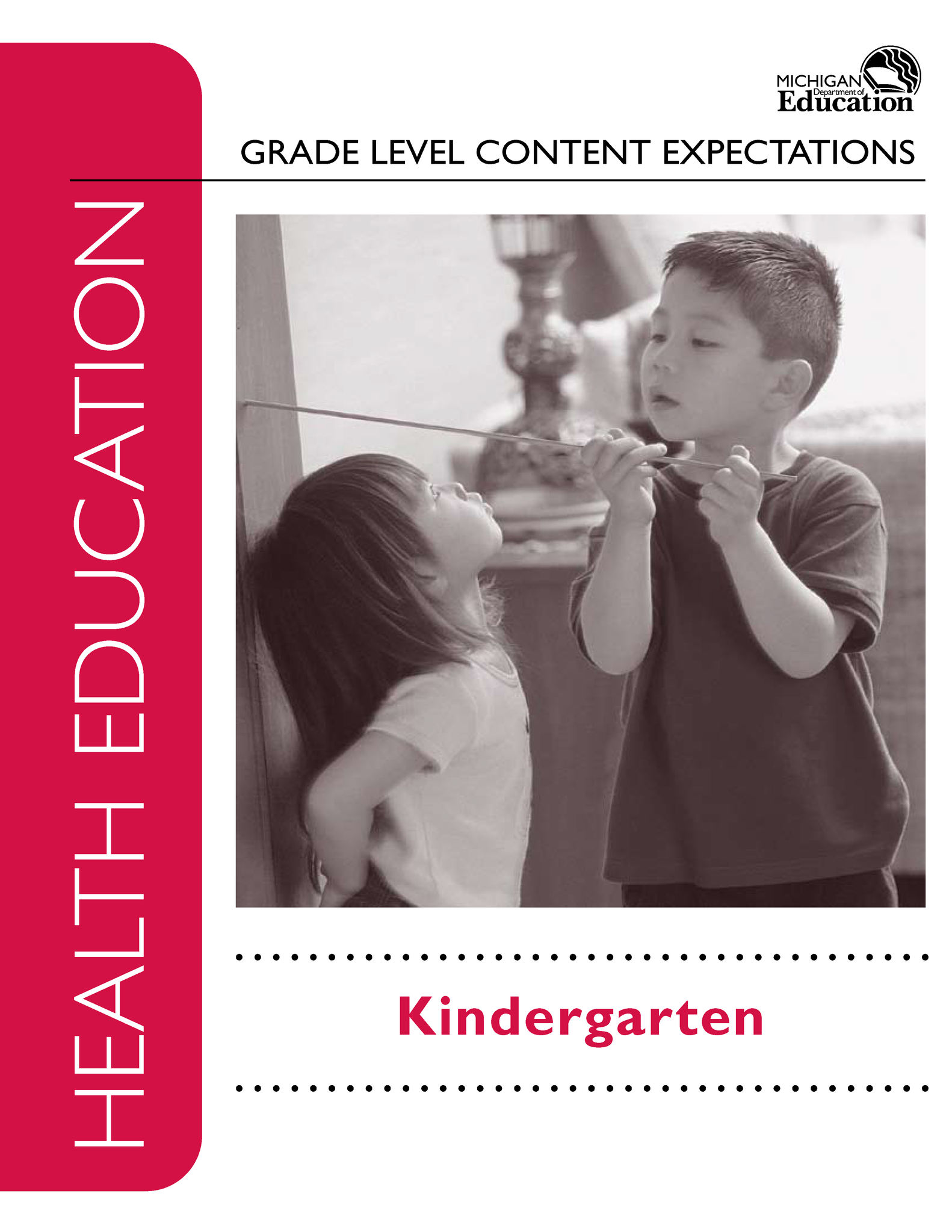 Cover of the Health Education Grade Level Content Expectations book